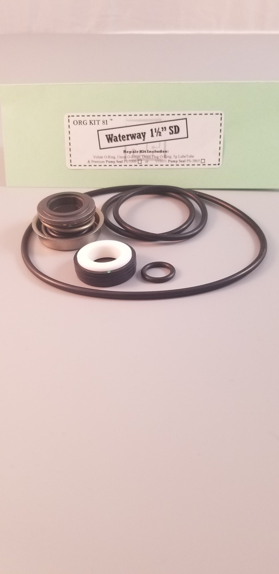 Waterway 1-1/2' Side Discharge Viton Seal and O-ring Kit: ORG81/S/V