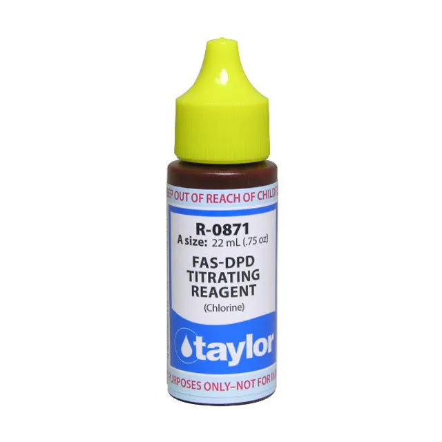 TAYLOR REAGENT CHLORINE FAS-DPD TITRATING 2 OZ