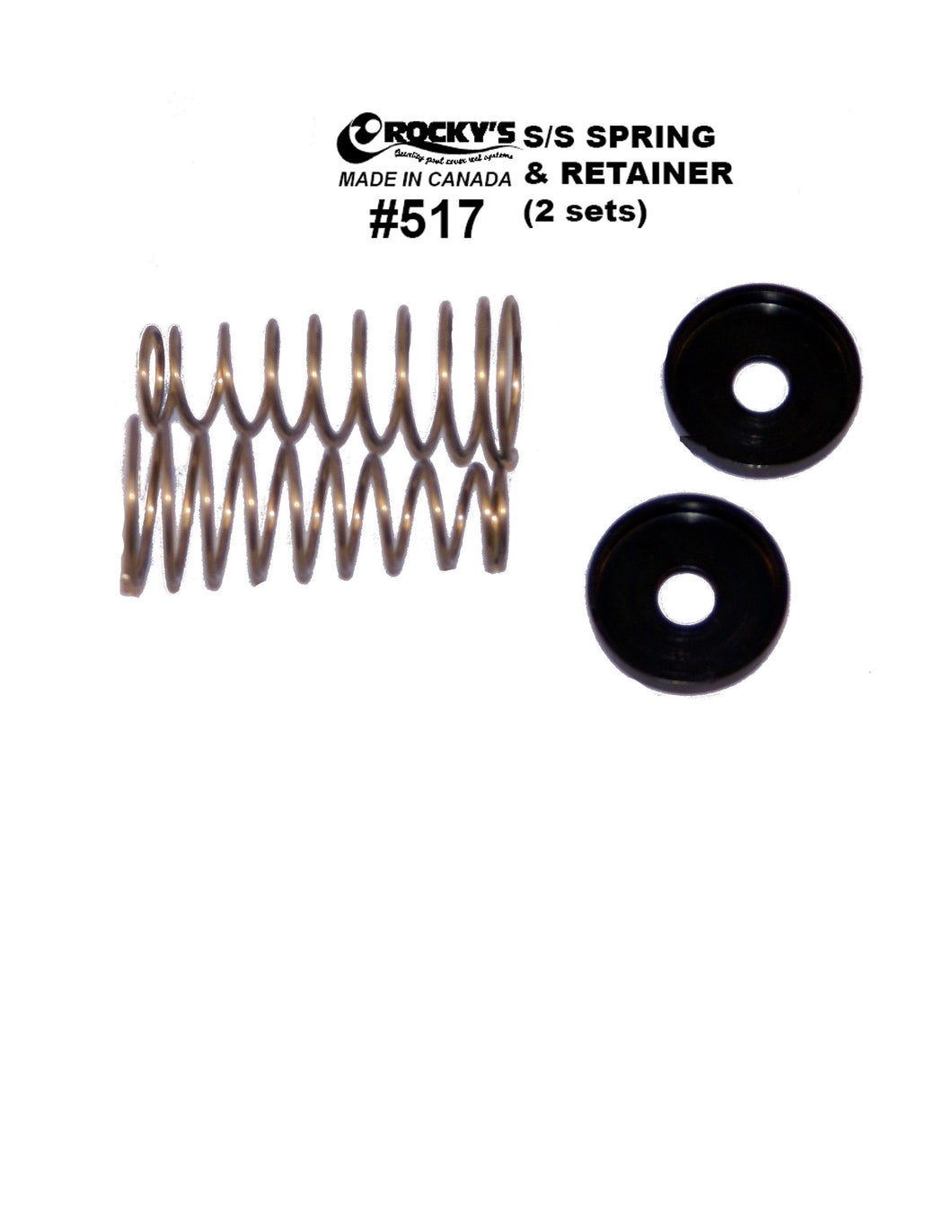 517 - SS Spring and Retainer (2 Sets)