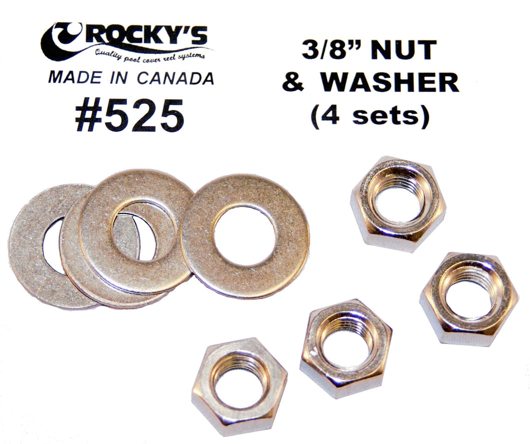 525 - 3/8” Nut & Washer (4 sets)